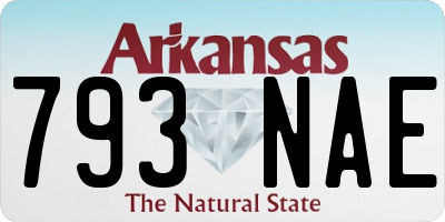 AR license plate 793NAE