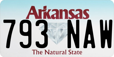 AR license plate 793NAW