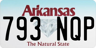 AR license plate 793NQP