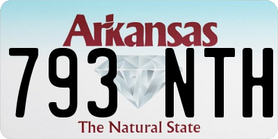 AR license plate 793NTH