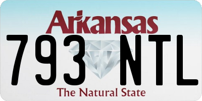 AR license plate 793NTL