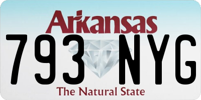 AR license plate 793NYG