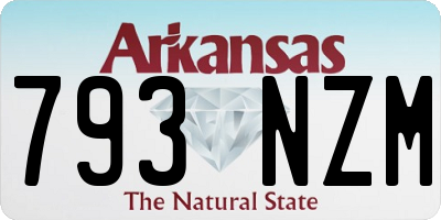 AR license plate 793NZM