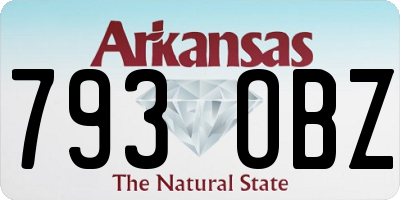 AR license plate 793OBZ