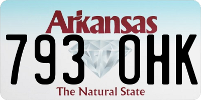 AR license plate 793OHK