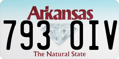 AR license plate 793OIV