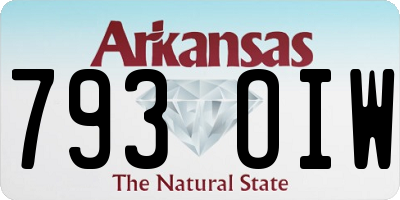 AR license plate 793OIW
