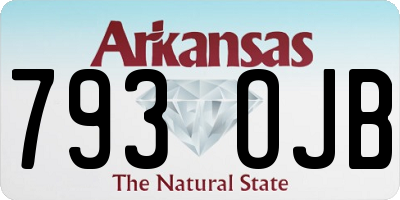 AR license plate 793OJB