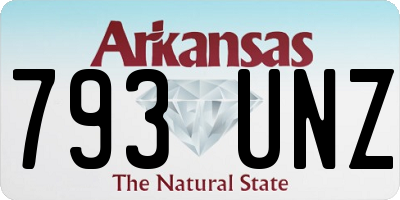 AR license plate 793UNZ