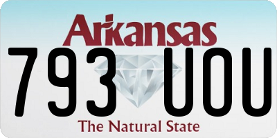 AR license plate 793UOU