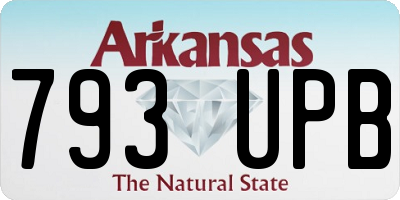 AR license plate 793UPB