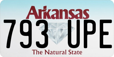 AR license plate 793UPE