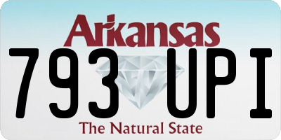 AR license plate 793UPI