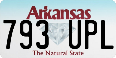 AR license plate 793UPL