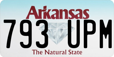 AR license plate 793UPM
