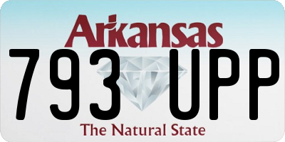 AR license plate 793UPP