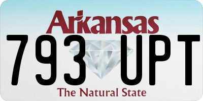 AR license plate 793UPT