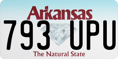 AR license plate 793UPU