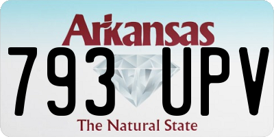 AR license plate 793UPV