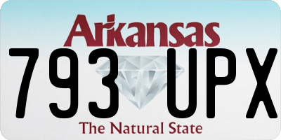 AR license plate 793UPX