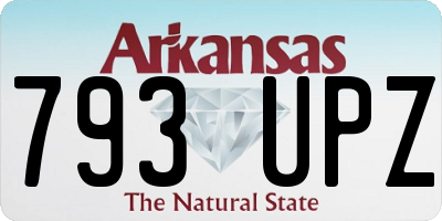 AR license plate 793UPZ