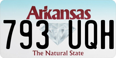 AR license plate 793UQH