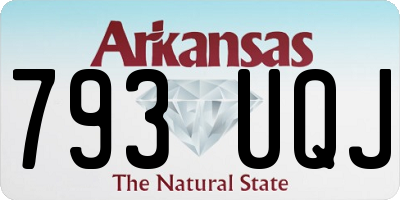 AR license plate 793UQJ
