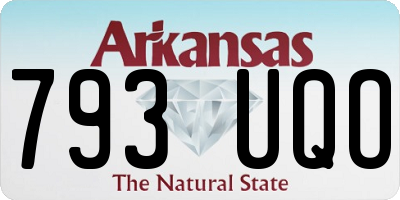 AR license plate 793UQO