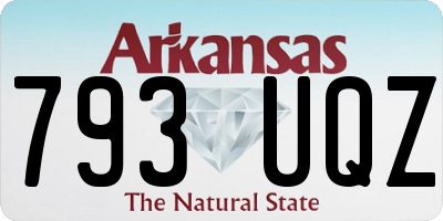 AR license plate 793UQZ