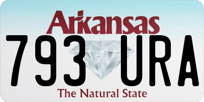 AR license plate 793URA