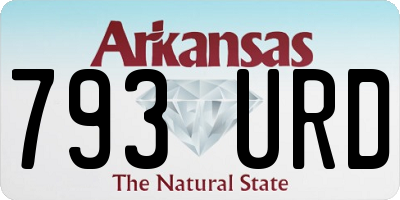 AR license plate 793URD