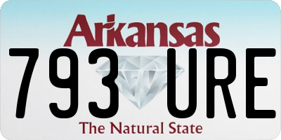 AR license plate 793URE