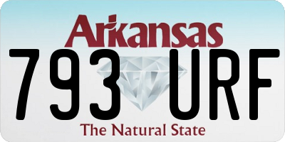 AR license plate 793URF