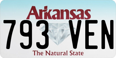 AR license plate 793VEN