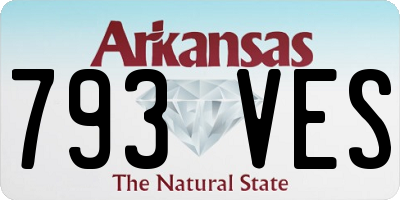 AR license plate 793VES