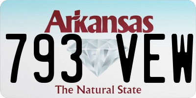 AR license plate 793VEW