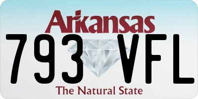 AR license plate 793VFL