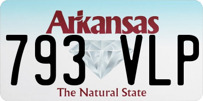 AR license plate 793VLP