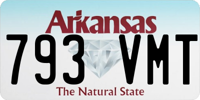 AR license plate 793VMT