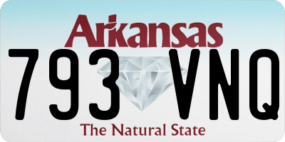 AR license plate 793VNQ