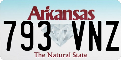 AR license plate 793VNZ