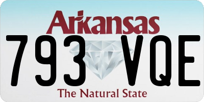 AR license plate 793VQE