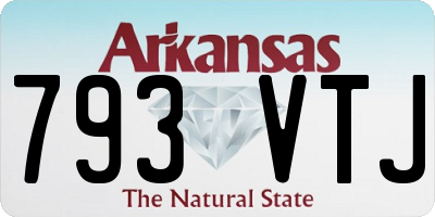 AR license plate 793VTJ