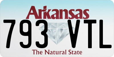 AR license plate 793VTL