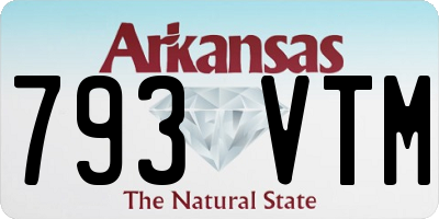 AR license plate 793VTM
