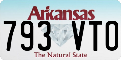 AR license plate 793VTO