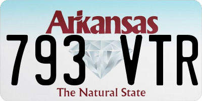 AR license plate 793VTR