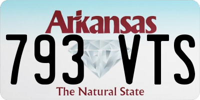 AR license plate 793VTS