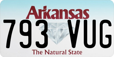 AR license plate 793VUG