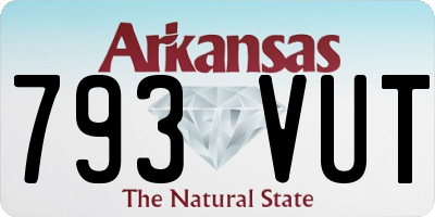 AR license plate 793VUT
